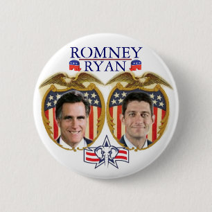 Badge Rond 5 Cm Romney Ryan Jugate