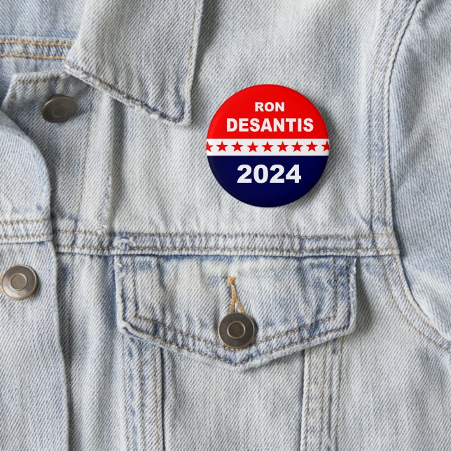 Badge Rond 5 Cm Ron Desantis 2024 (En situation)