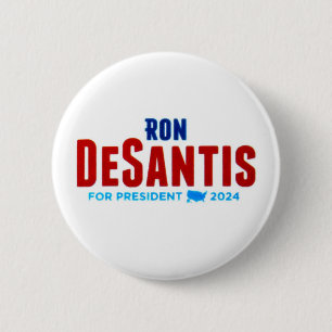 Badge Rond 5 Cm Ron DeSantis pour le Président 2024
