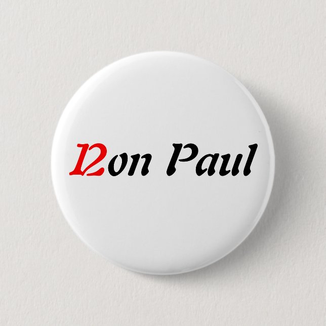 Badge Rond 5 Cm Ron Paul 2012 (Devant)