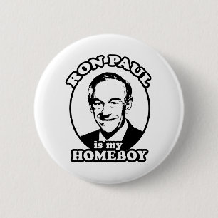 Badge Rond 5 Cm Ron Paul est mon homeboy