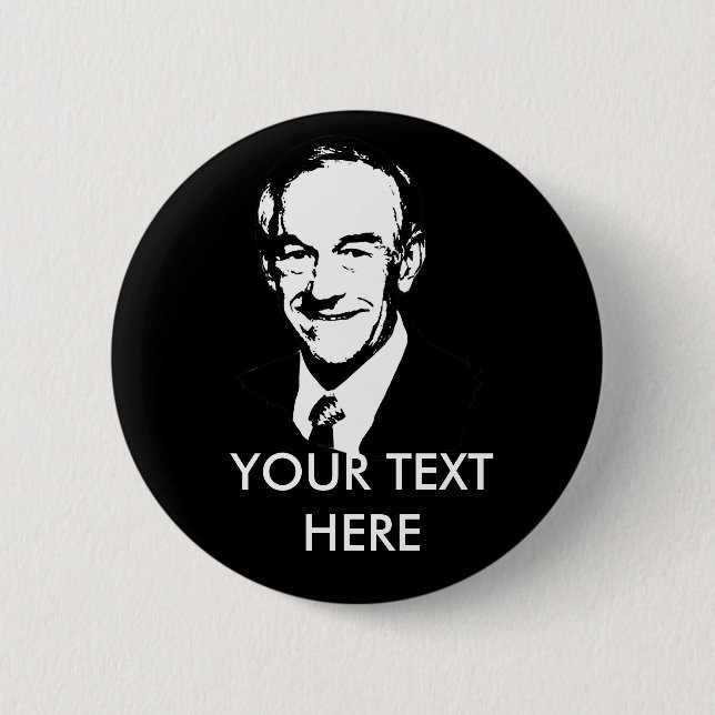 Badge Rond 5 Cm Ron Paul Gear (Devant)