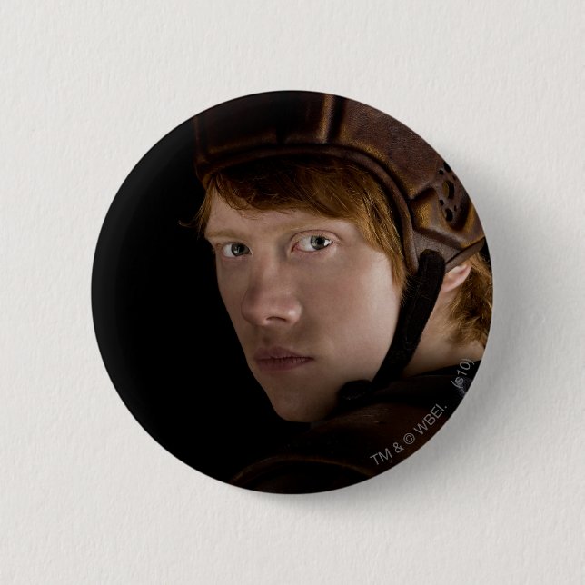 Badge Rond 5 Cm Ron Weasley équipé (Devant)