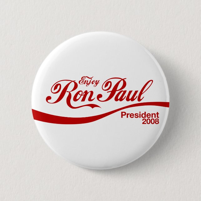 Badge Rond 5 Cm RonPaulEnjoy2008 (Devant)