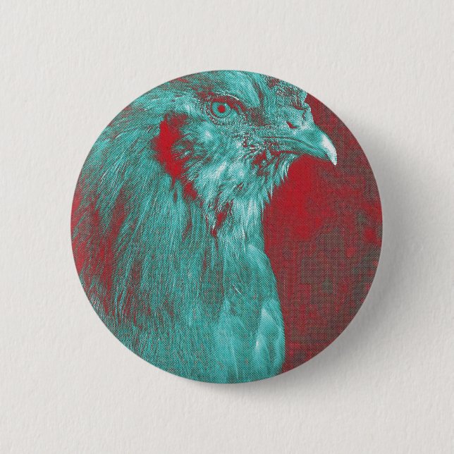 Badge Rond 5 Cm Rooster (Devant)