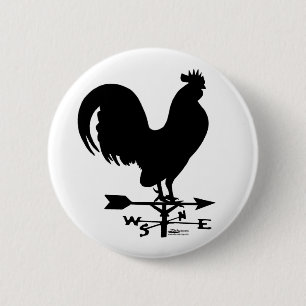 Badge Rond 5 Cm Rooster de Weathervane
