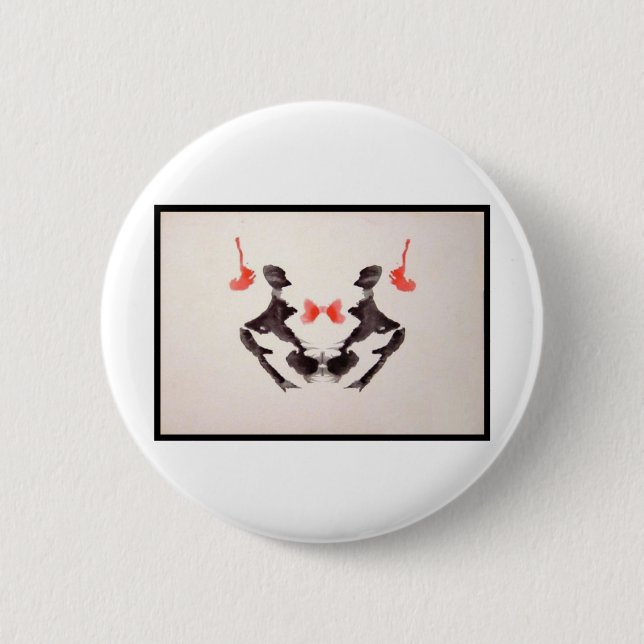 Badge Rond 5 Cm Rorschach Inkblot 3.0 (Devant)