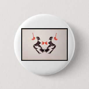 Badge Rond 5 Cm Rorschach Inkblot 3.0