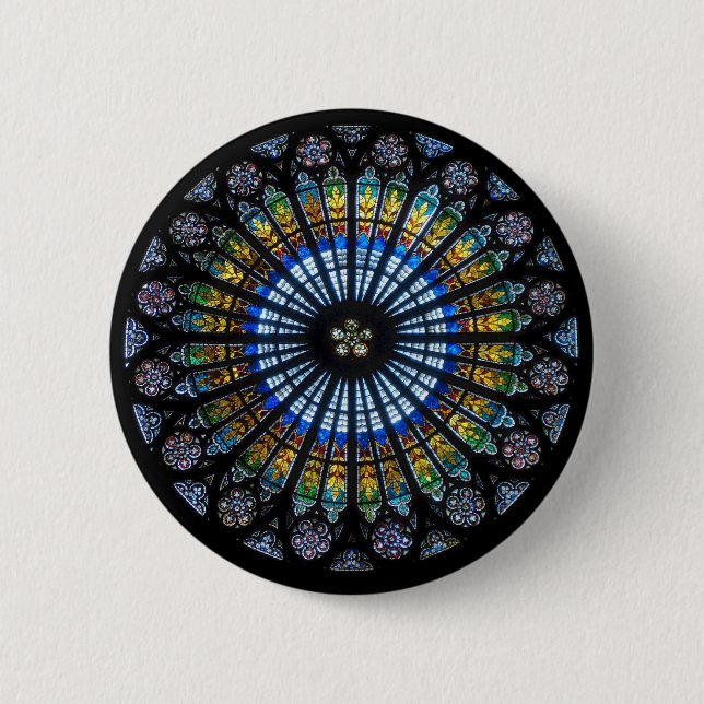 Badge Rond 5 Cm rosace (Devant)