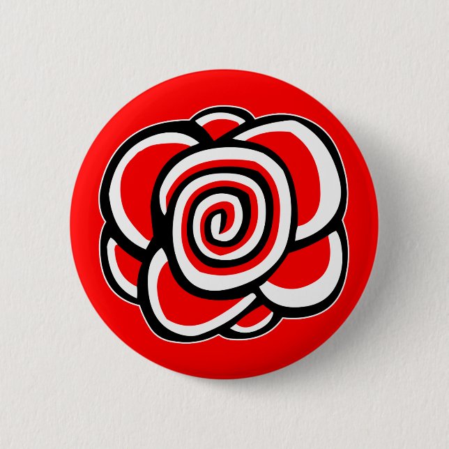 Badge Rond 5 Cm Rose (Devant)