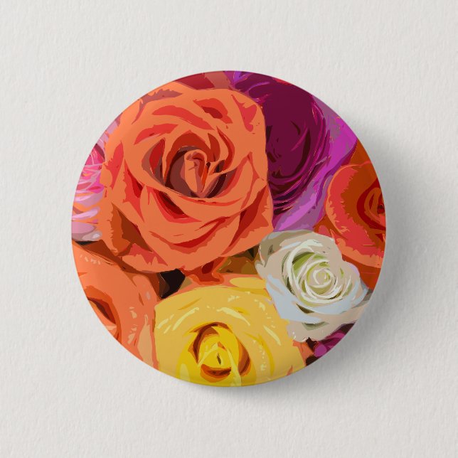 Badge Rond 5 Cm Rose (Devant)