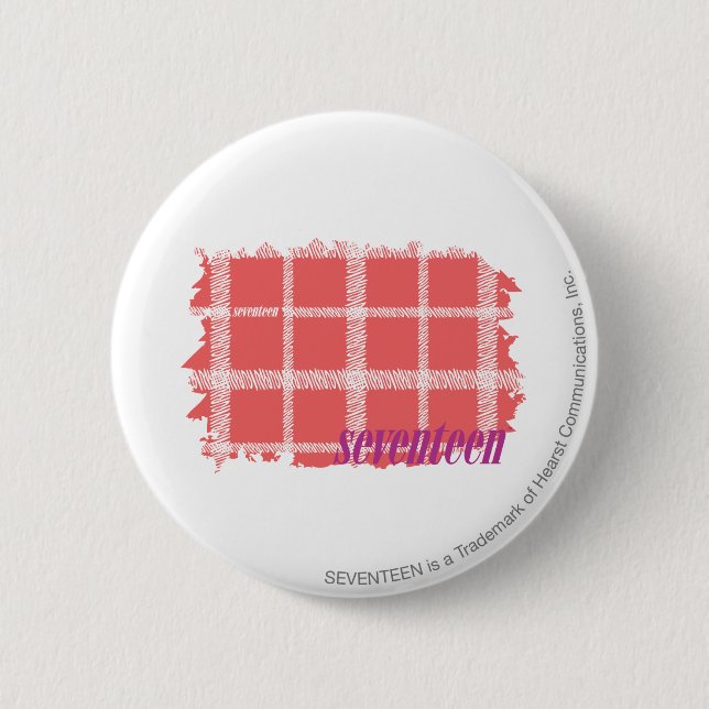 Badge Rond 5 Cm Rose 2 de plaid (Devant)