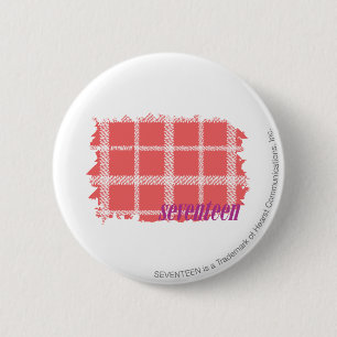 Badge Rond 5 Cm Rose 2 de plaid