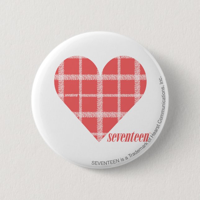 Badge Rond 5 Cm Rose 4 de plaid (Devant)