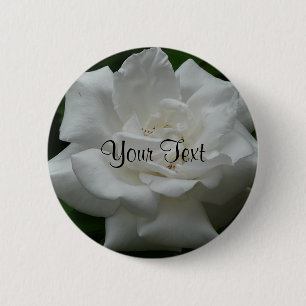 Badge Rond 5 Cm Rose blanche modèle