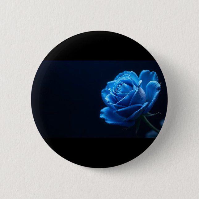 Badge Rond 5 Cm rose bleue  (Devant)