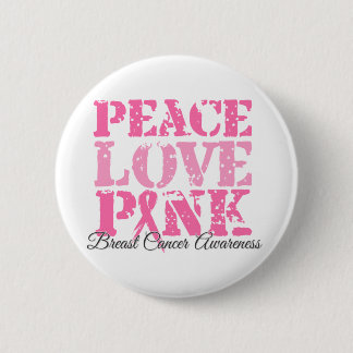 Badge Rond 5 Cm Rose d'amour de paix