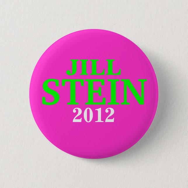 Badge Rond 5 Cm Rose de bouton de Jill Stein 2012 (Devant)