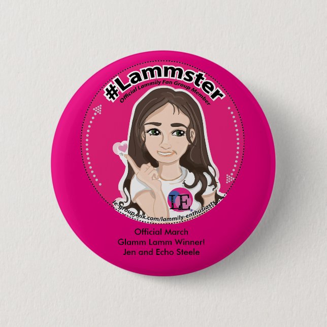 Badge Rond 5 Cm Rose de bouton standard (Devant)