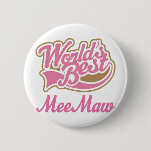 Badge Rond 5 Cm Rose de cadeau de Meemaw