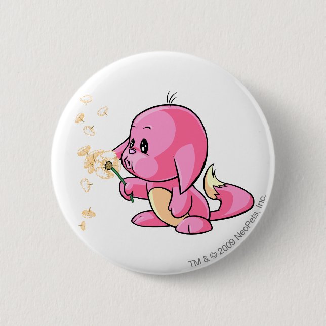 Badge Rond 5 Cm Rose de Kacheek (Devant)