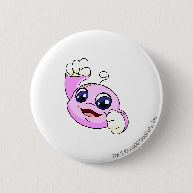Badge Rond 5 Cm Rose de Kiko (Devant)