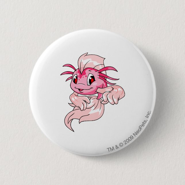 Badge Rond 5 Cm Rose de Koi (Devant)