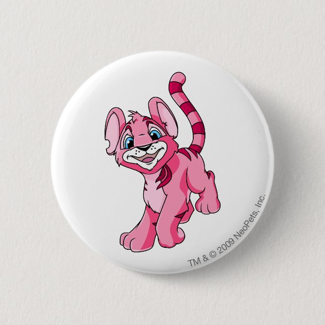 Badge Rond 5 Cm Rose de Kougra (Devant)