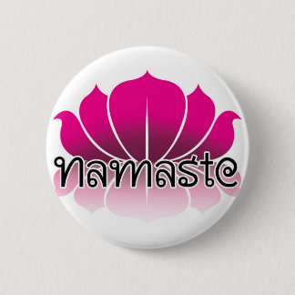 Badge Rond 5 Cm Rose de Lotus