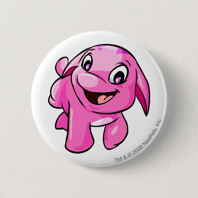 Badge Rond 5 Cm Rose de Poogle (Devant)