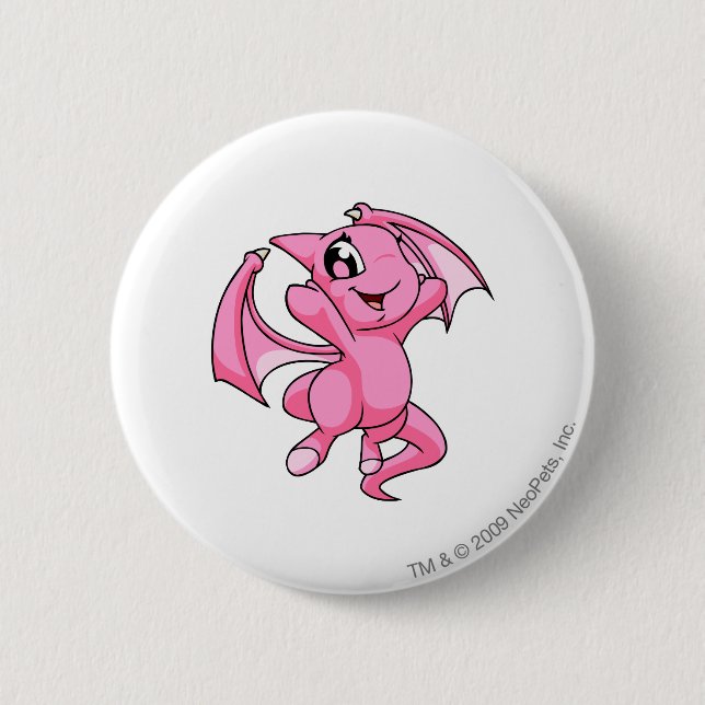 Badge Rond 5 Cm Rose de Shoyru (Devant)