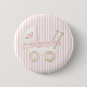 Badge Rond 5 Cm Rose de voiture d'enfant