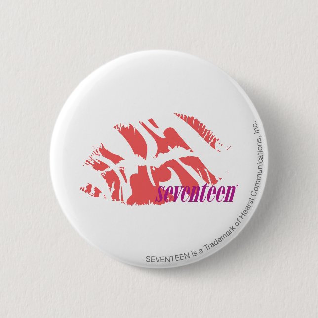 Badge Rond 5 Cm Rose de zèbre (Devant)