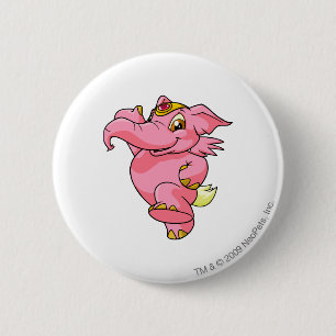 Badge Rond 5 Cm Rose d'Elephante
