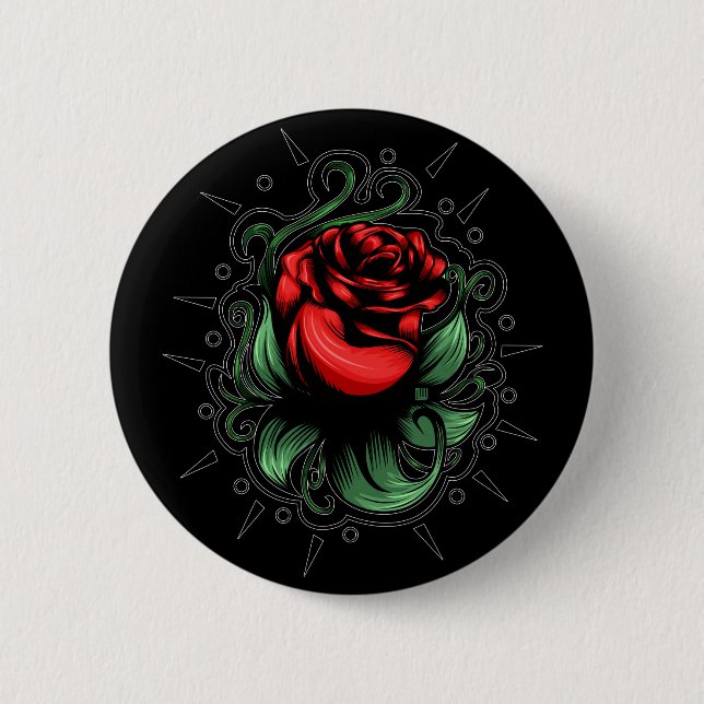 Badge Rond 5 Cm Rose Extraordinaire (Devant)