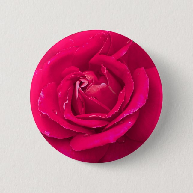 Badge Rond 5 Cm Rose flower (Devant)