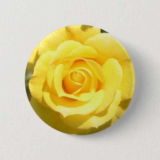 Badge Rond 5 Cm Rose jaune (Devant)