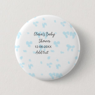 Badge Rond 5 Cm Rose mignon baby shower aquarelle moderne dat
