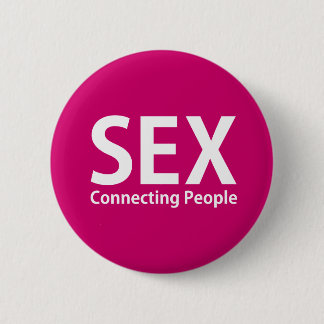 Badge Rond 5 Cm Rose - Personnes connectées au sexe