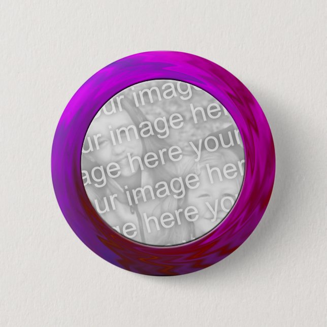 Badge Rond 5 Cm rose pourpre (Devant)