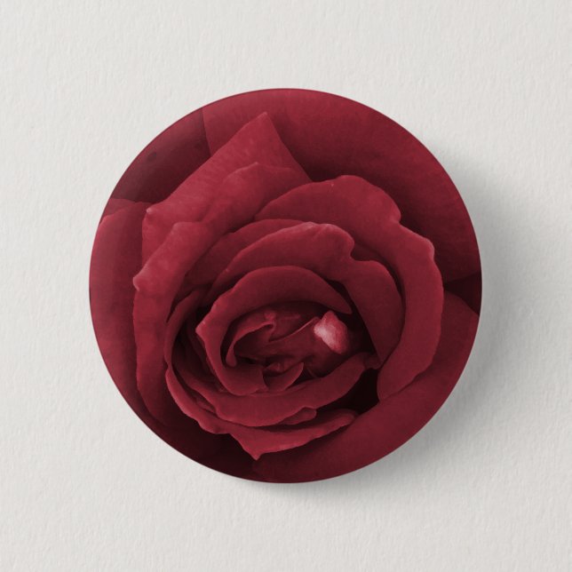 Badge Rond 5 Cm rose rouge (Devant)