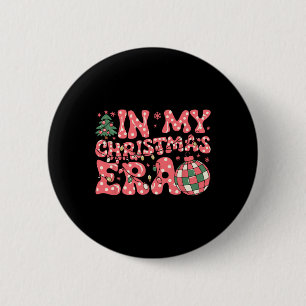Badge Rond 5 Cm Rose super À Mon Ère De Noël Joyeux Et Lumineux W