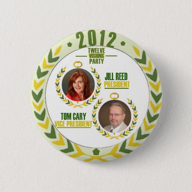 Badge Rond 5 Cm Roseau de Jill/Tom Cary pour le (Devant)