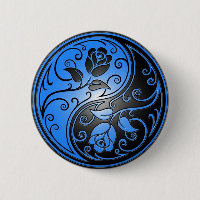 Roses, bleu et noir de Yin Yang
