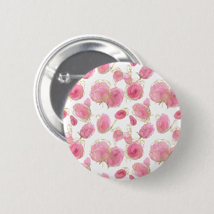Badge Rond 5 Cm Roses roses