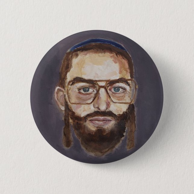 Badge Rond 5 Cm ross rabbin (Devant)