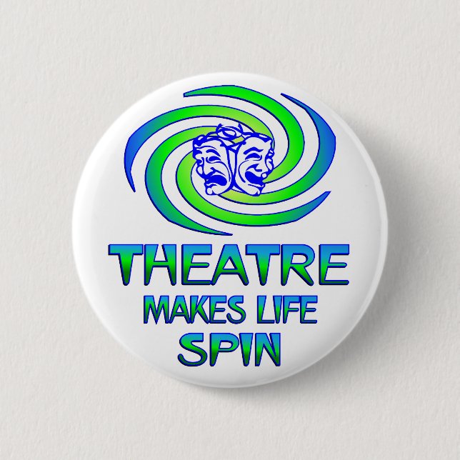 Badge Rond 5 Cm Rotations de théâtre (Devant)