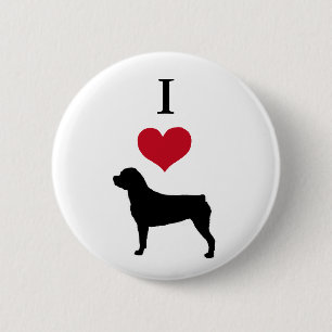 Badge Rond 5 Cm Rottweiler