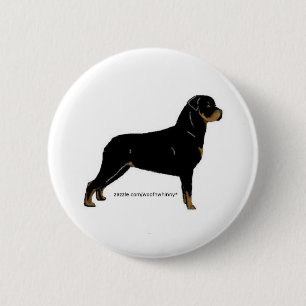 Badge Rond 5 Cm Rottweiler