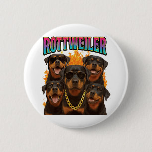 Badge Rond 5 Cm Rottweiler